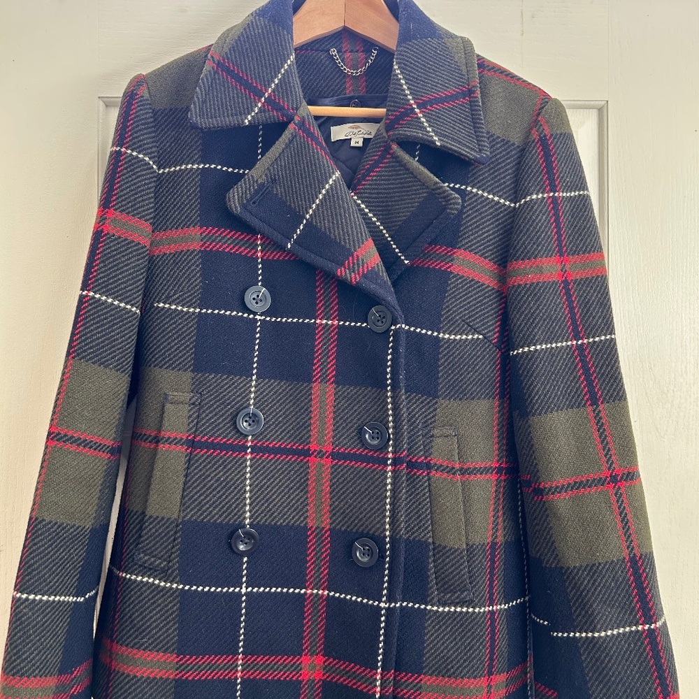 M plaid wool jacket